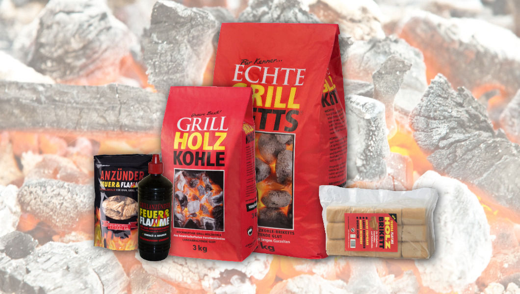 Auswahl Produkte des Holzkohlewerks Lüneburg