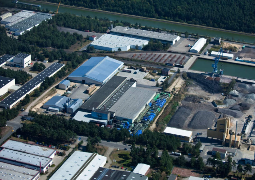 Luftbild Holzkohlewerk Lüneburg